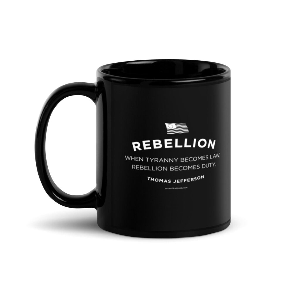 Rebellion Duty Series 2 – Black Glossy Mug 11/15 oz - Image 2