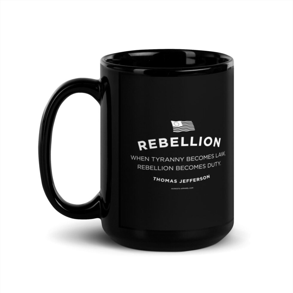 Rebellion Duty Series 2 – Black Glossy Mug 11/15 oz - Image 4
