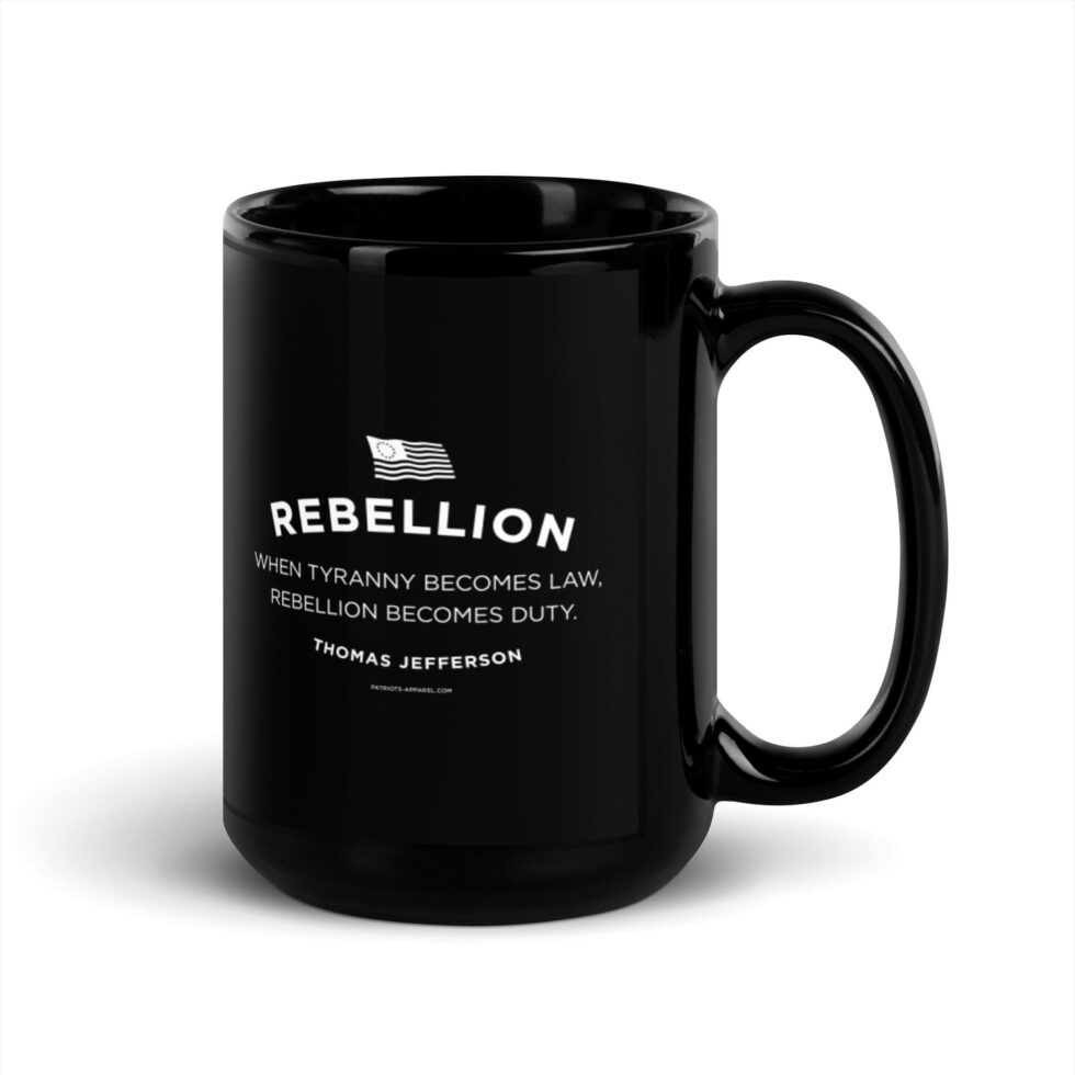 Rebellion Duty Series 2 – Black Glossy Mug 11/15 oz - Image 3