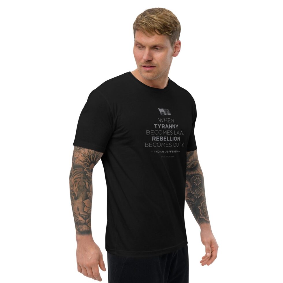 Rebellion Duty Stacked - Men’s T-Shirt - Image 6