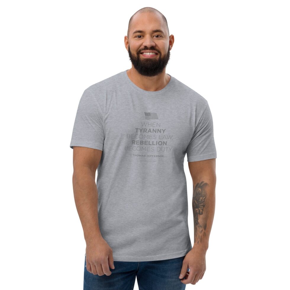 Rebellion Duty Stacked - Men’s T-Shirt - Image 5
