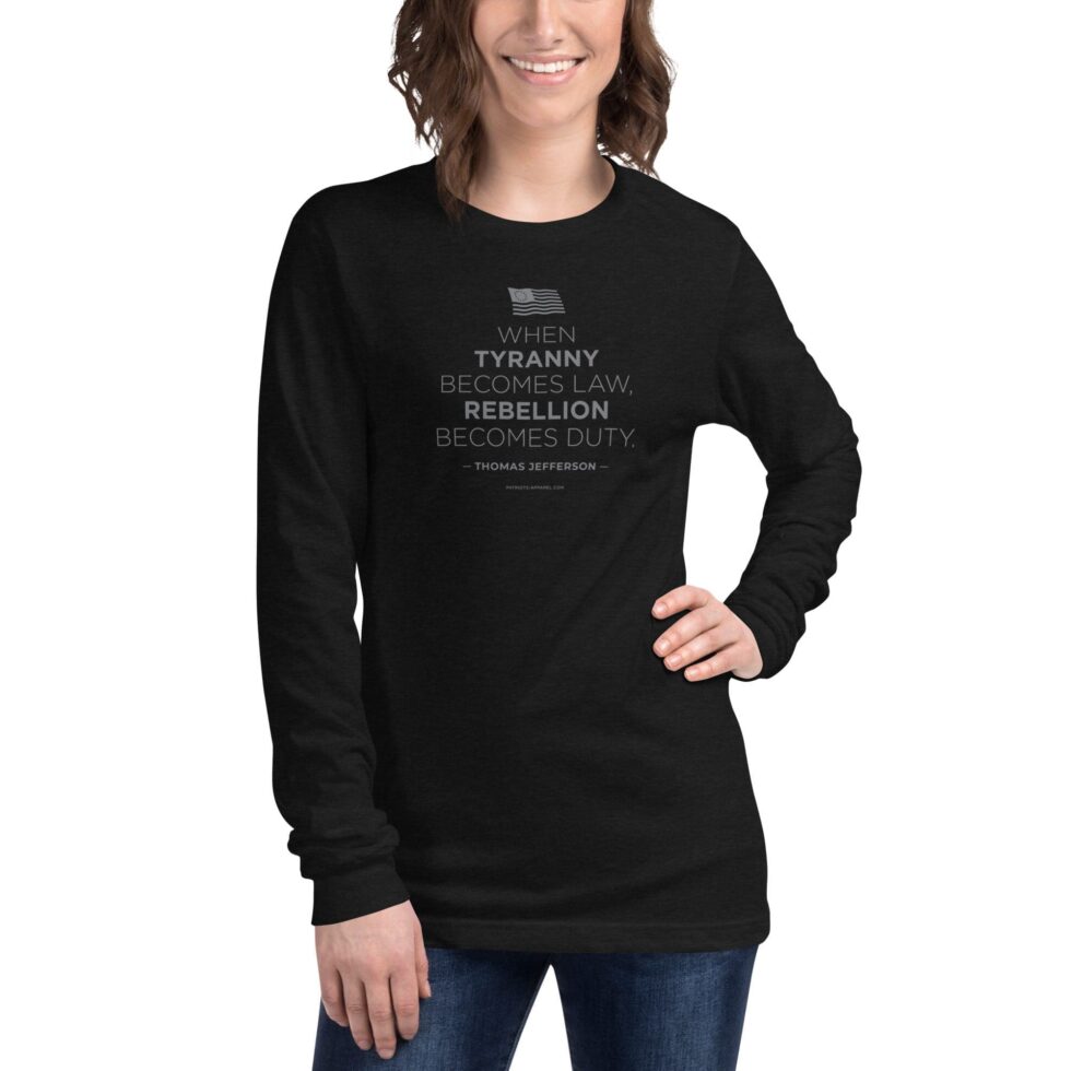 Rebellion Duty Stacked – Women’s Long Sleeve Tee - Image 6