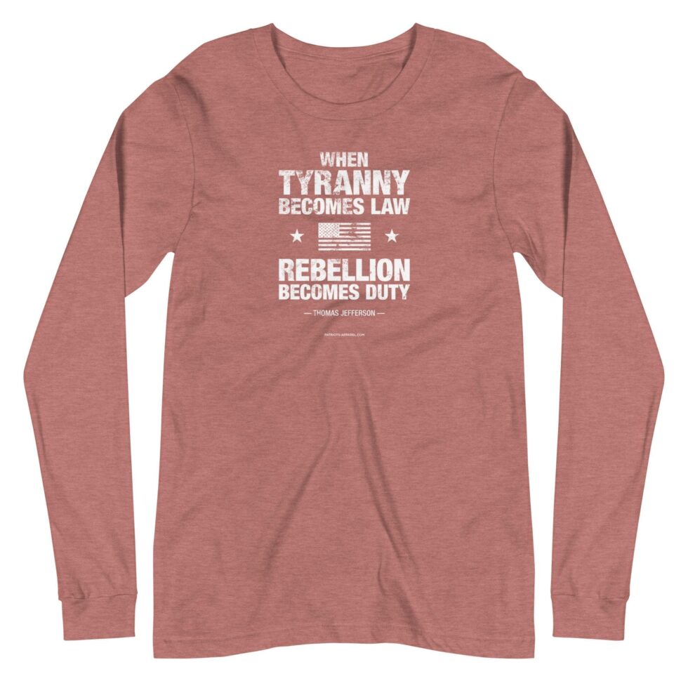 Rebellion Duty Bold Distressed – Women’s Long Sleeve Tee - Image 2