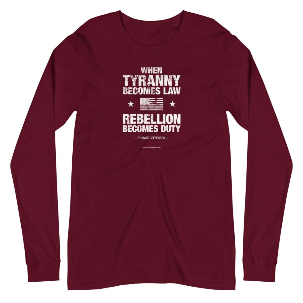 Rebellion Duty Bold Distressed – Women’s Long Sleeve Tee - Image 3