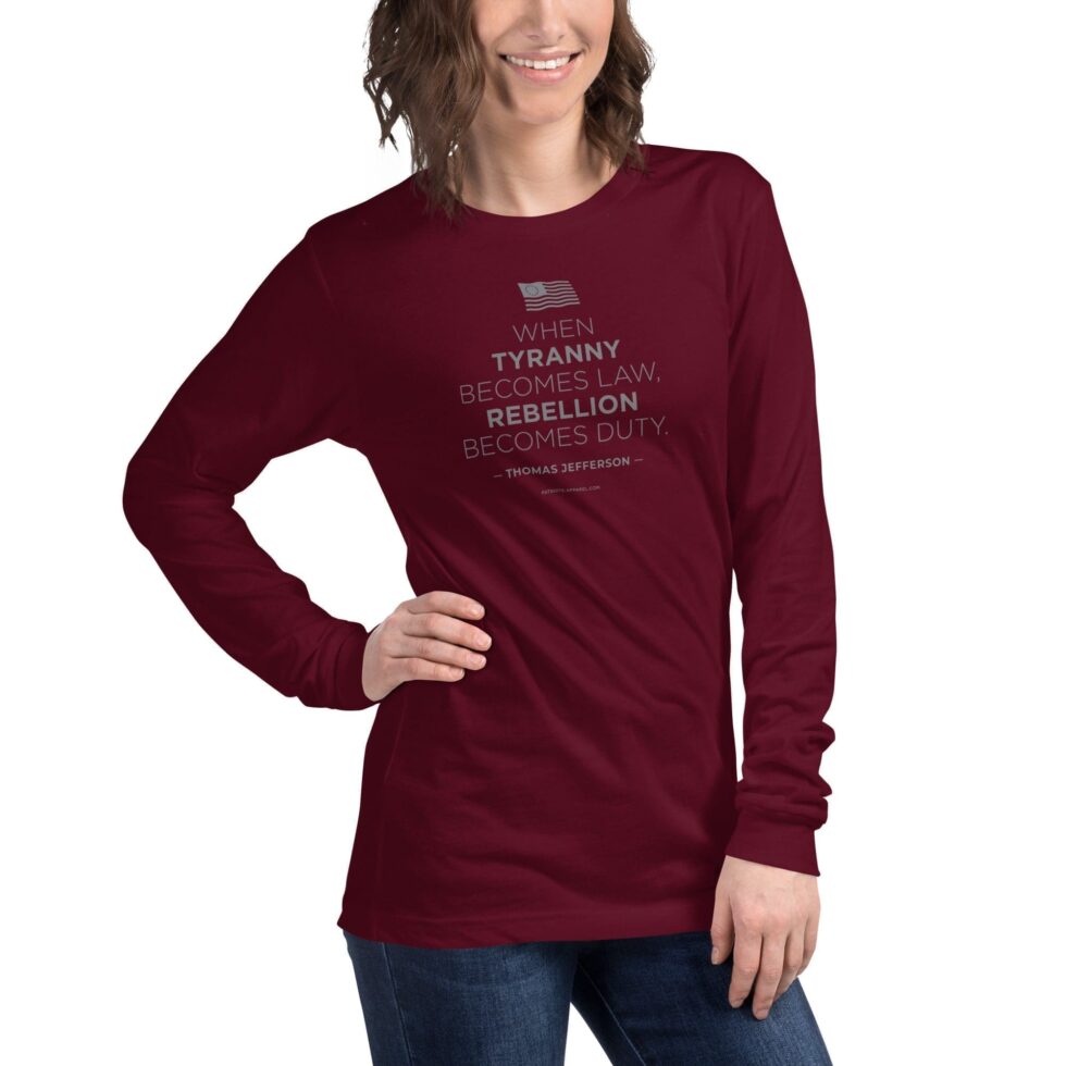 Rebellion Duty Stacked – Women’s Long Sleeve Tee - Image 4