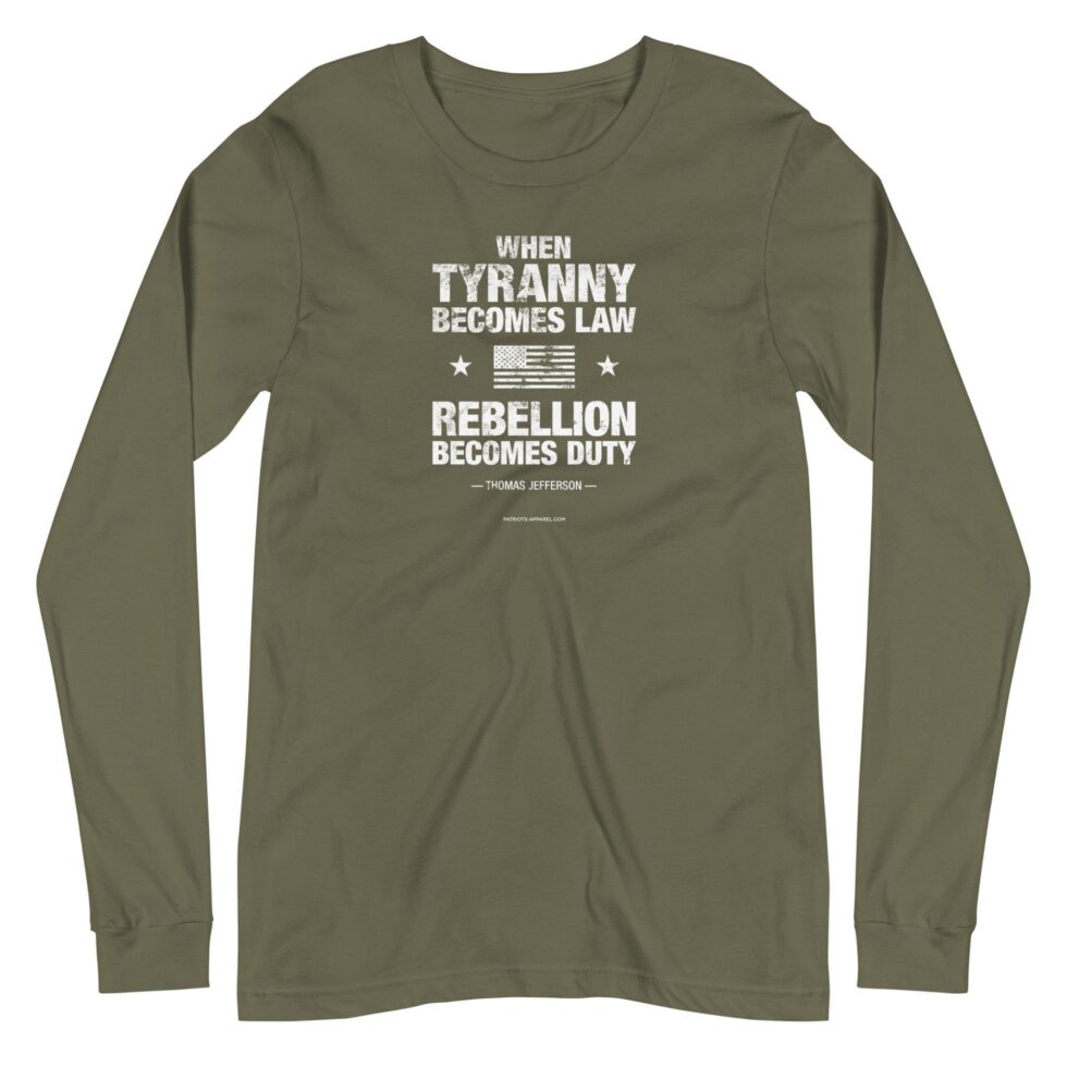 Rebellion Duty Bold Distressed – Women’s Long Sleeve Tee - Image 4