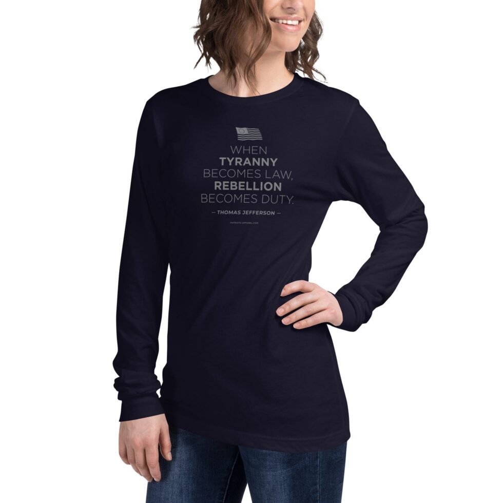 Rebellion Duty Stacked – Women’s Long Sleeve Tee - Image 5