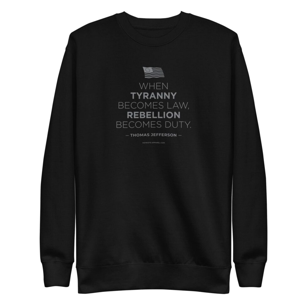 Rebellion Duty Stacked - Women’s Premium Sweatshirt - Image 3