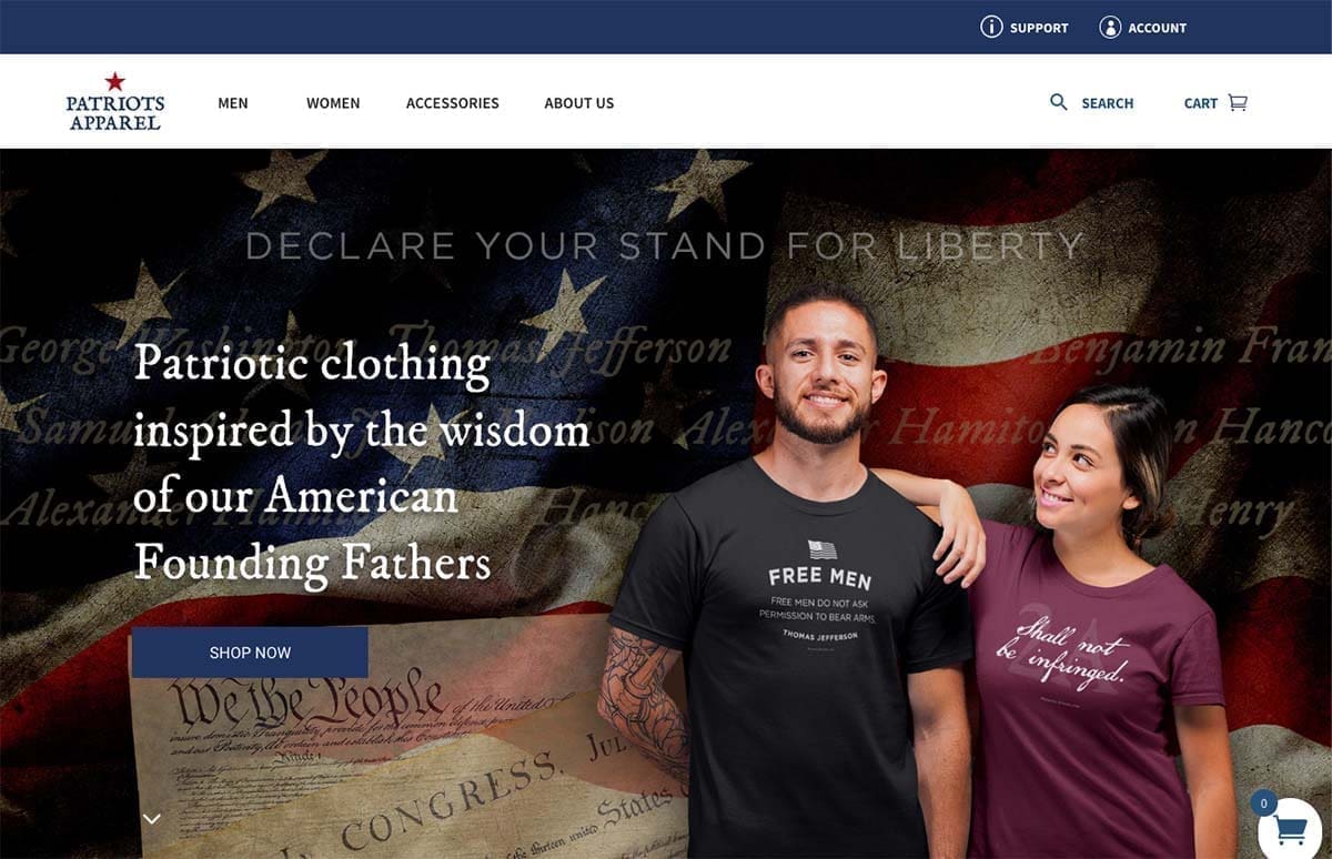 Patriots Apparel - Patriotic Clothing for Men and Women