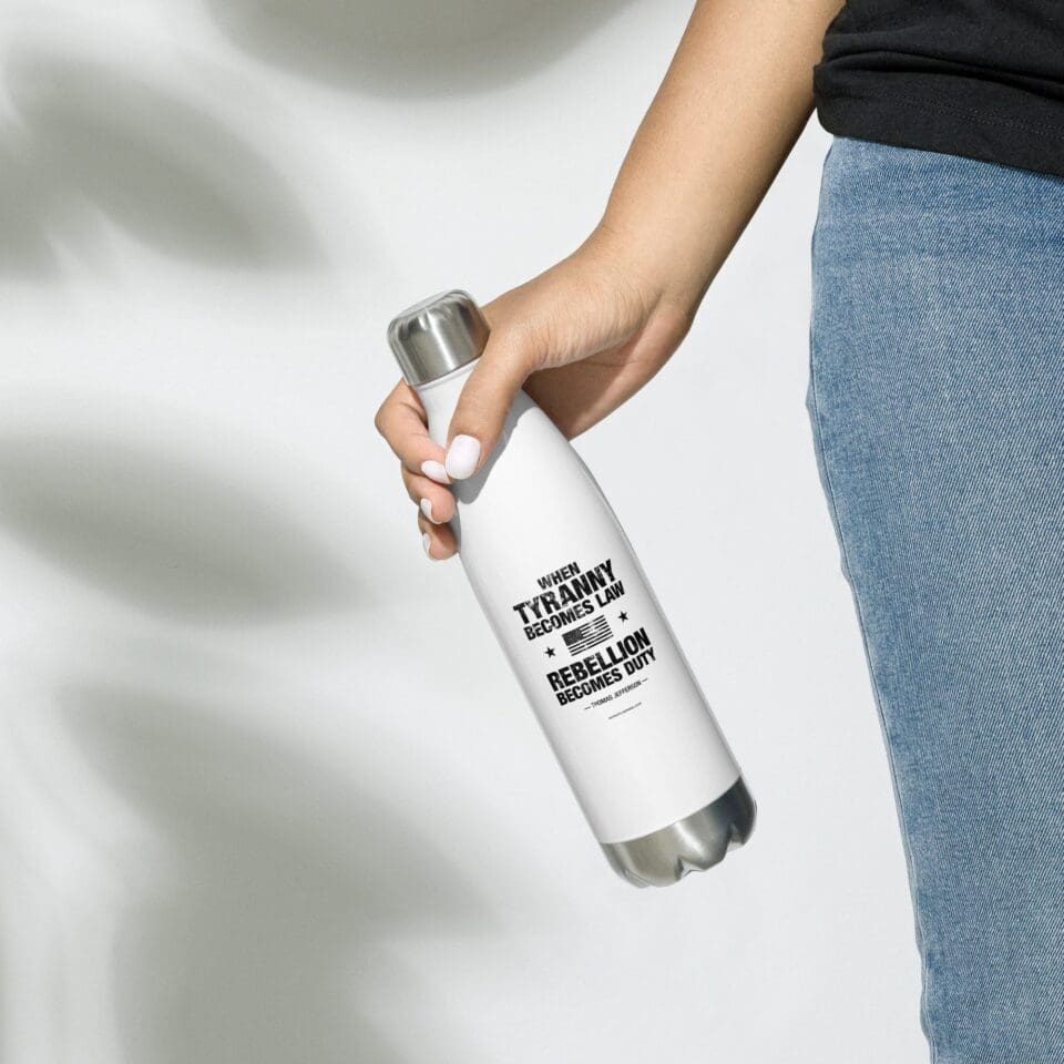 Rebellion Duty Bold Distressed – Stainless Steel Water Bottle