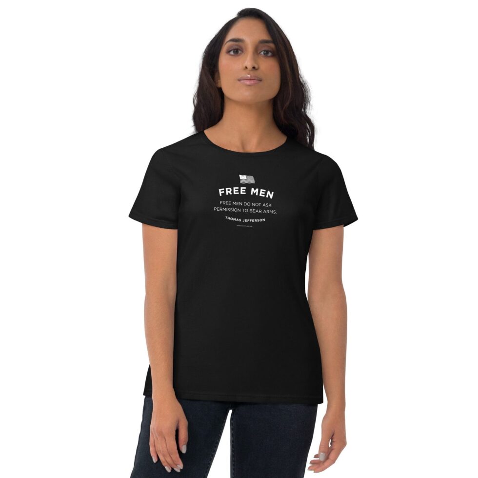 Free Men Do Not Ask Series 2 – Women’s (Fashion Fit) T-Shirt - Image 2