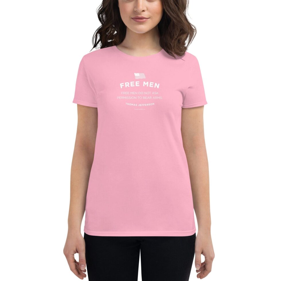 Free Men Do Not Ask Series 2 – Women’s (Fashion Fit) T-Shirt - Image 4