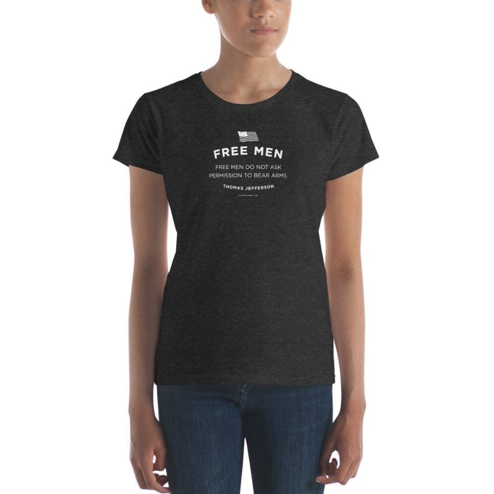 Free Men Do Not Ask Series 2 – Women’s (Fashion Fit) T-Shirt - Image 5