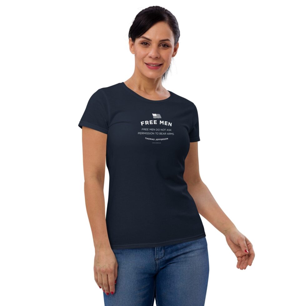 Free Men Do Not Ask Series 2 – Women’s (Fashion Fit) T-Shirt - Image 3