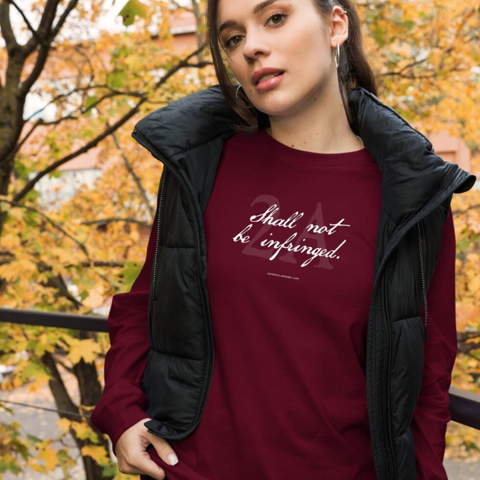 Shall Not Be Infringed 2A – Women’s Long Sleeve Tee - Image 6