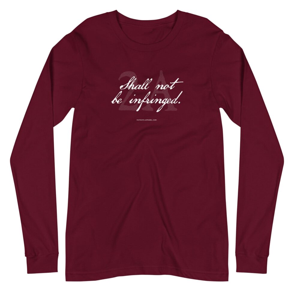 Shall Not Be Infringed 2A – Women’s Long Sleeve Tee - Image 2