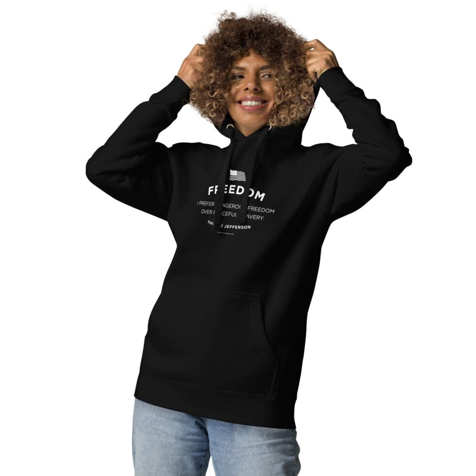 Dangerous Freedom Series 2 – Women’s Premium Hoodie - Image 6