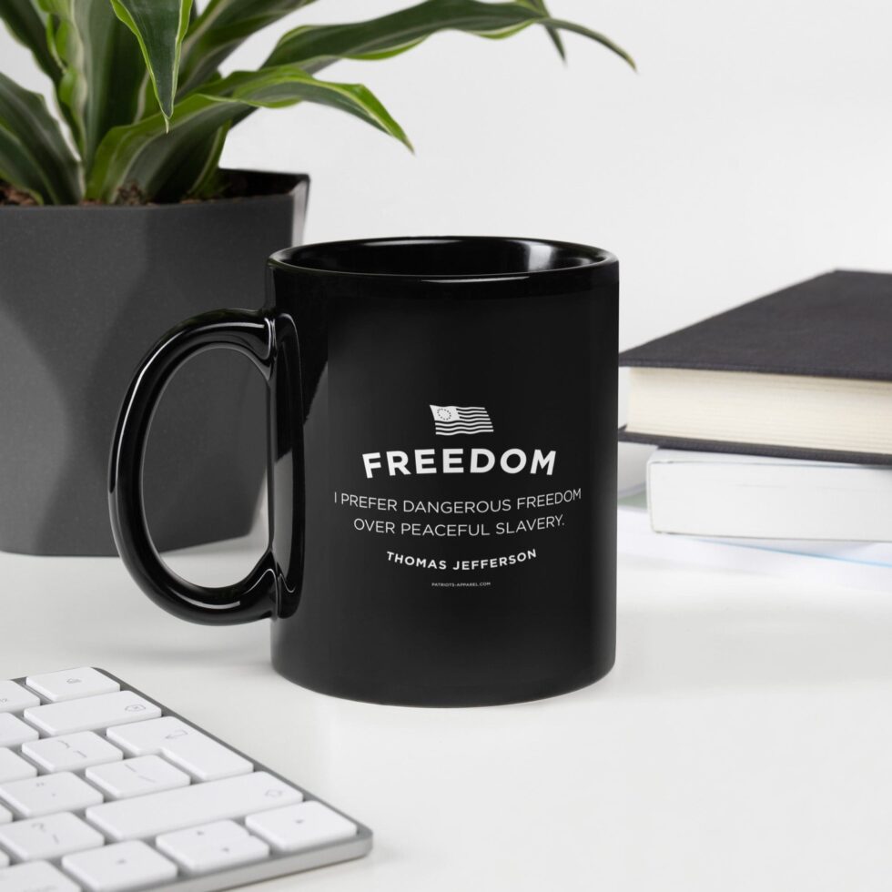 Dangerous Freedom Series 2 – Black Glossy Mug 11/15 oz - Image 5