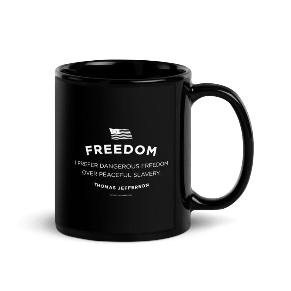 Dangerous Freedom Series 2 – Black Glossy Mug 11/15 oz